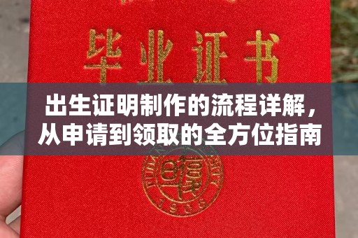 宜春出生证明制作的流程详解，从申请到领取的全方位指南
