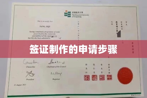 宜春签证制作的申请步骤