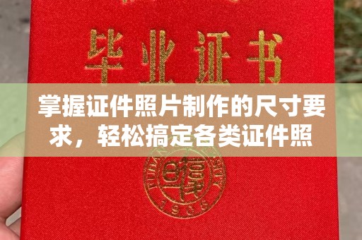 宜春掌握证件照片制作的尺寸要求，轻松搞定各类证件照