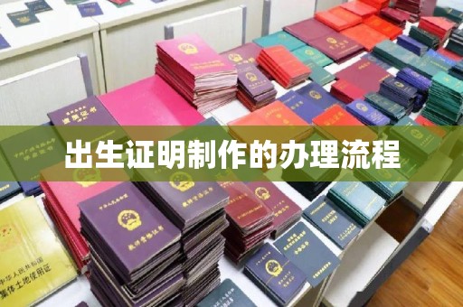 宜春出生证明制作的办理流程