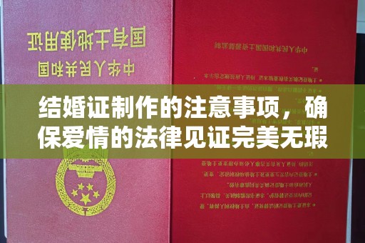 宜春结婚证制作的注意事项，确保爱情的法律见证完美无瑕